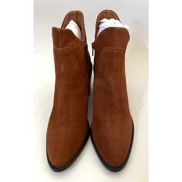 Seychelles Leather Suede Heeled Ankle Boots Brown Size 9 NEW - Picture 2 of 9
